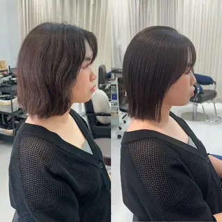 ミディアム 山崎結菜 髪質改善💎のヘアスタイル