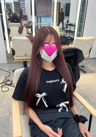 ロング カラー mit bytree MISAKI🎀のヘアスタイル