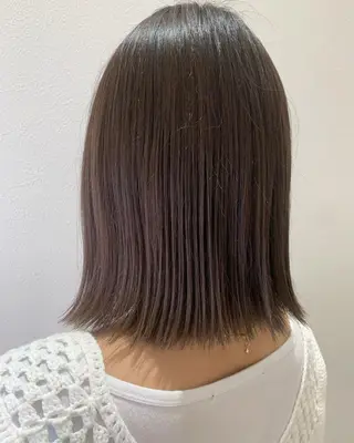 ミディアム カラー hub hair レイヤー/透明感のヘアスタイル