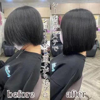 セミロング カラー ヘアアレンジ LAVENDIA 初音のヘアスタイル