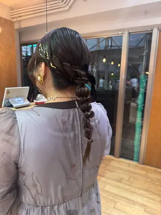 ミディアム 🎗️【ヘアセット 美眉】吉川玲🎗️のヘアスタイル