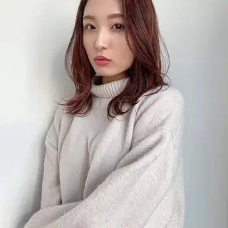 ミディアム カット講師 久保匠のヘアスタイル