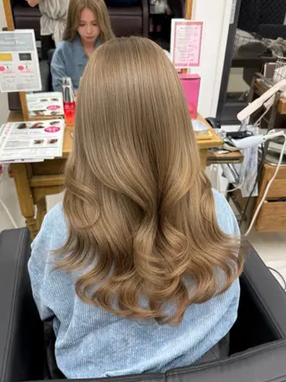 カラー 🍒ベージュ/ピンク ベージュ🍒なつきのヘアスタイル