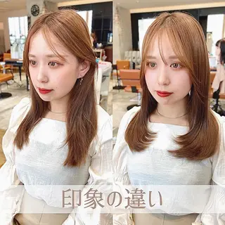 ミディアム 🌈小顔似合わせ SHIHO🌈のヘアスタイル