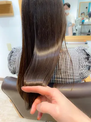 ロング 髪質改善、縮毛矯正 店長浅野太郎のヘアスタイル