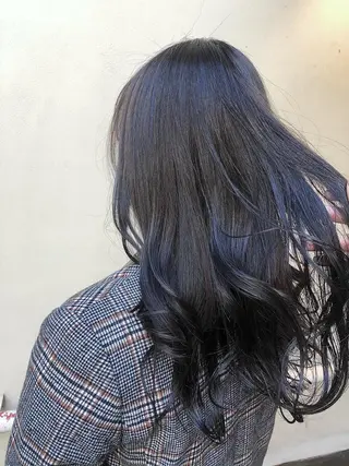 ロング カラー ヘアアレンジ 抜け感ボブ×パーマ |kazaneのヘアスタイル