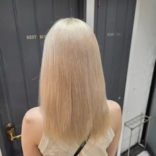 ロング カラー RYU/毛流れパーマ /前髪立ち上げ⚡️のヘアスタイル