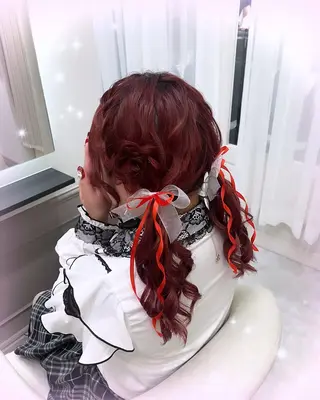 セミロング ヘアアレンジ lien ヒジリのヘアスタイル