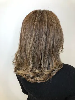 ミディアム カラー ✨髪質改善✨ 田西　基彦のヘアスタイル