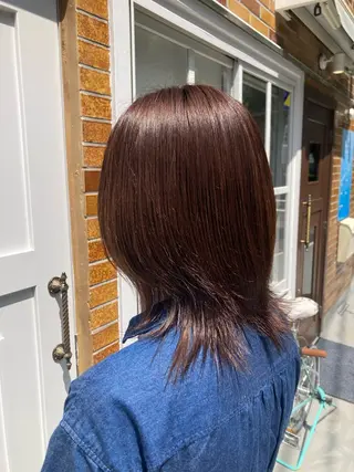 ミディアム 暖色カラー💞 菊地しおんのヘアスタイル