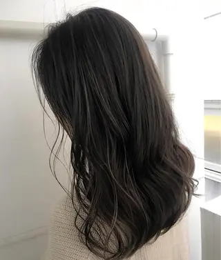 セミロング カラー 福西 洋斗のヘアスタイル