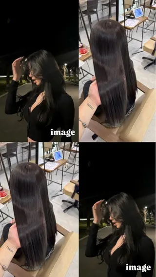 ロング カラー ブリーチなしwカラー /艶カラー/oukaのヘアスタイル