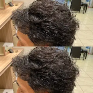 パーマ メンズ 【メンズパーマ✨️ 髪質改善矯正】岩城のヘアスタイル