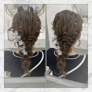 セミロング ヘアアレンジ ヘアセット/着付け 𓇼 まつもと𓇼のその他イメージ
