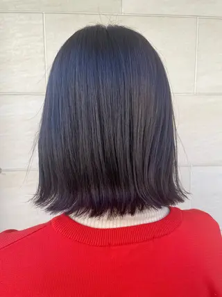 ミディアム ヘアアレンジ 透明感/ハイトーン ／レッドカラー🍓のヘアスタイル