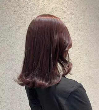 ミディアム カラー 前田 彩良のヘアスタイル