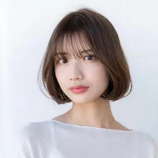 ミディアム カラー 田中航平/渋谷ボブ/ レイヤーボブのヘアスタイル