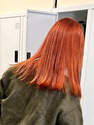 セミロング カラー レイヤーカット/ブラ ウンカラー/河野凜のヘアスタイル