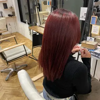 カラー 青木 咲歩のヘアスタイル