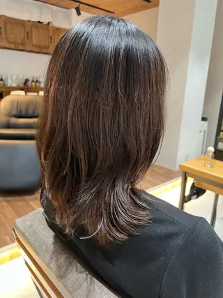 パーマ 艶ボブ🤎ボブパーマ 透明感カラー\メンズのヘアスタイル