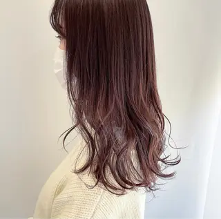 カラー 山口 莉奈のヘアスタイル