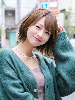 ショート 中顔面短縮 顔まわり新田大翔のヘアスタイル
