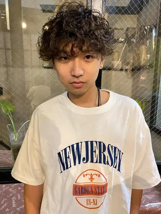 ショート パーマ メンズ 💈メンズ短髪特化 ✂︎伊藤大輝💈のヘアスタイル