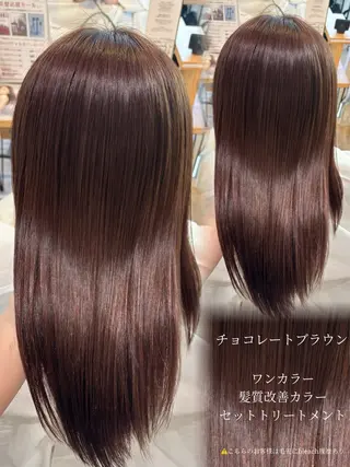 ロング カラー 肌に馴染むハイトーン /ミルクティーカラーのヘアスタイル