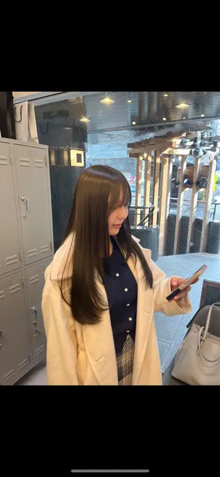 セミロング 成瀬スパイラル パーマ清水大隼のヘアスタイル