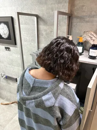 ショート パーマ Riho 🥣🤍のヘアスタイル