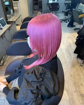 ミディアム カラー 成瀬 一生のヘアスタイル