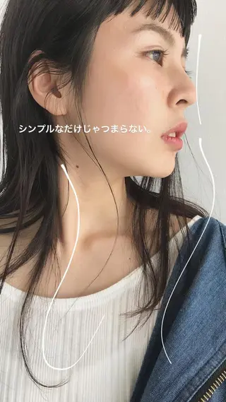 セミロング カラー パーマ ヘアアレンジ エイジングケア/大人 デザイン/FRAMEのヘアスタイル