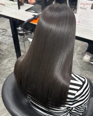 ロング りきと🦋河原町 縮毛矯正/艶カラーのヘアスタイル