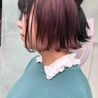 ミディアム カラー 相川 愛実のヘアスタイル