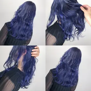 セミロング カラー ヘアアレンジ TAKUMAブリーチ /切りっぱなし🪽のヘアスタイル