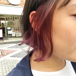 ミディアム カラー パーマ ヘアアレンジ 【白髪ぼかし 専門GBG】自由が丘のヘアスタイル