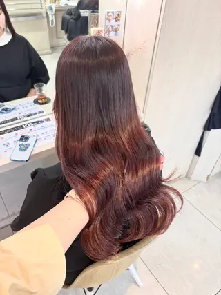ロング カラー 横浜/ミルクティー カラー🤍みうのヘアスタイル