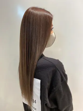 ロング カラー 堀切 舞のヘアスタイル