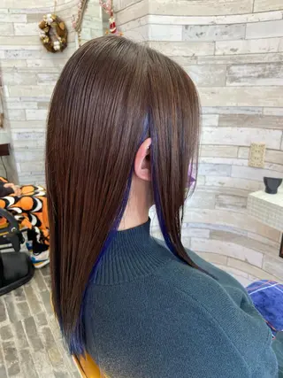 ロング カラー 大坪 拓斗のヘアスタイル