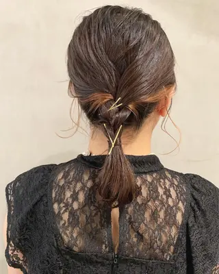 ミディアム カラー ヘアアレンジ 優作 〜圧倒的信頼〜のヘアスタイル