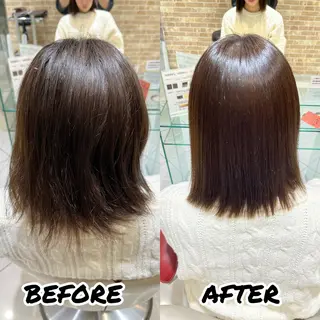 ミディアム 髪質改善美容師 鈴木のヘアスタイル
