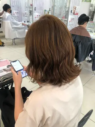 ミディアム カラー 🤎ベージュカラー/ 髪質改善/山岸🤎のヘアスタイル