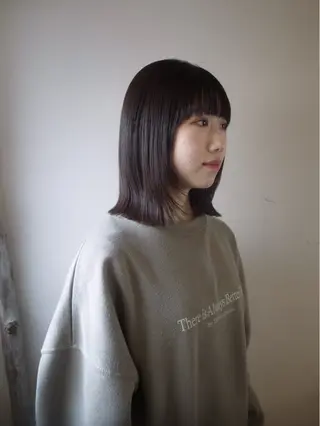 ミディアム カラー maki @pullnocのヘアスタイル