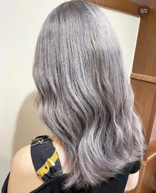 カラー ロング men'ssalon 川嶋宏旭 栄 矢場町のヘアスタイル