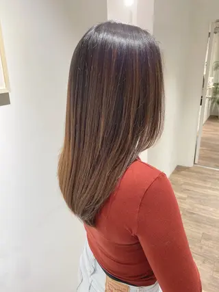 ロング ハイライト⭐️上野 高広のヘアスタイル