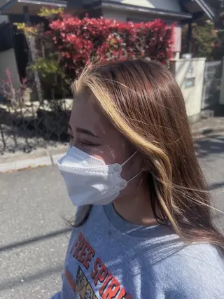 セミロング ROZAgerme 落海一花🦋のヘアスタイル