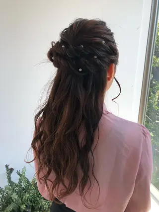 ロング ヘアアレンジ レイヤーカット✂️ 横浜No1♡下鳥翔子のヘアスタイル