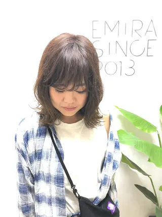 ショート カラー OAK溝の口 𖠋SHINYAのヘアスタイル