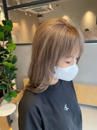 ミディアム カラー Le rond吹田店のヘアスタイル