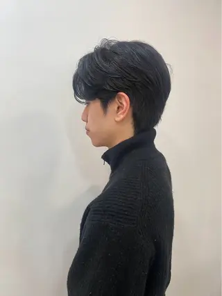 ミディアム パーマ メンズ 池田 健汰のヘアスタイル